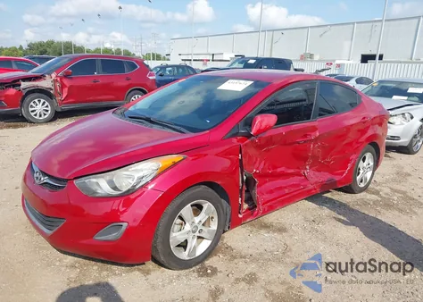 2013 Hyundai Elantra Gls из США, поврежденный, VIN KMHDH4AE1DU998410